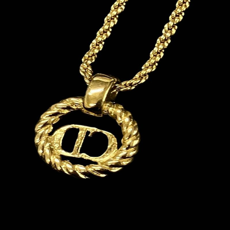 DIOR Necklace, Gold-Tone Hardware, Set of 3 Pieces | DIOR Gold Alloy CD Necklace
