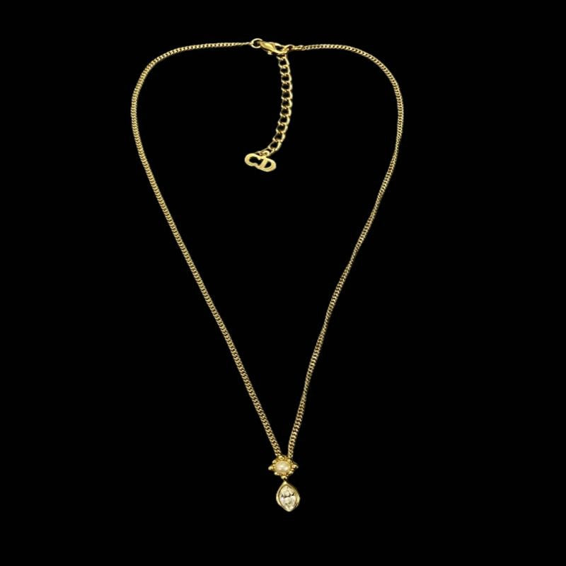 DIOR Necklace, Gold-Tone Hardware DIOR Gold-Tone Alloy Necklace