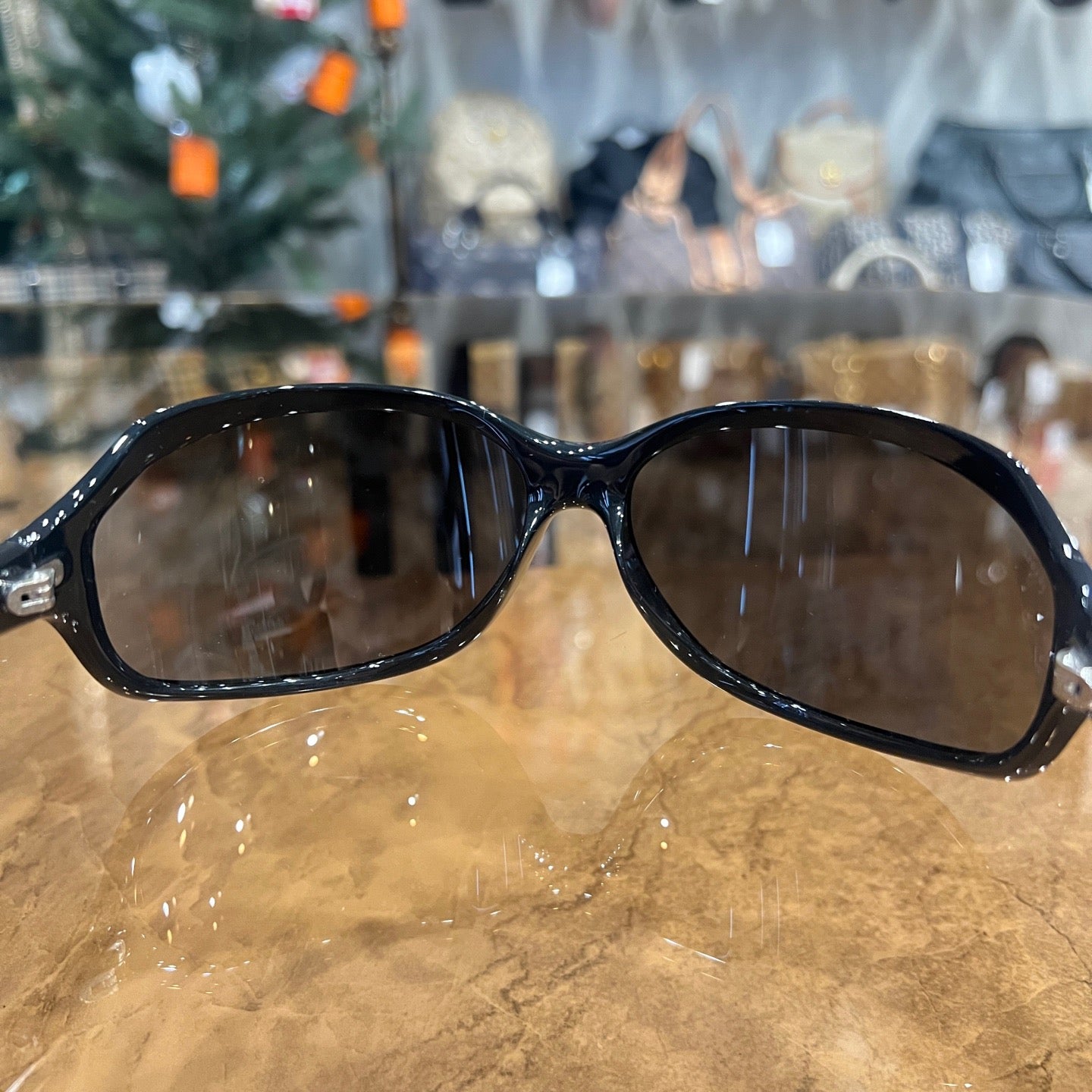 PRADA Prada Sunglasses, Black, with Box, Case, Card & Cloth, PRADA Black Resin Sunglasses