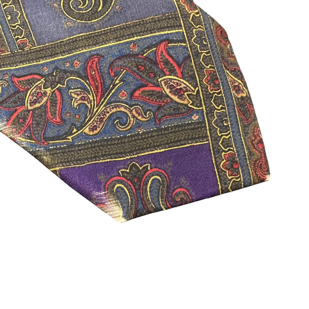 LANVIN tie, purple-toned, with tag