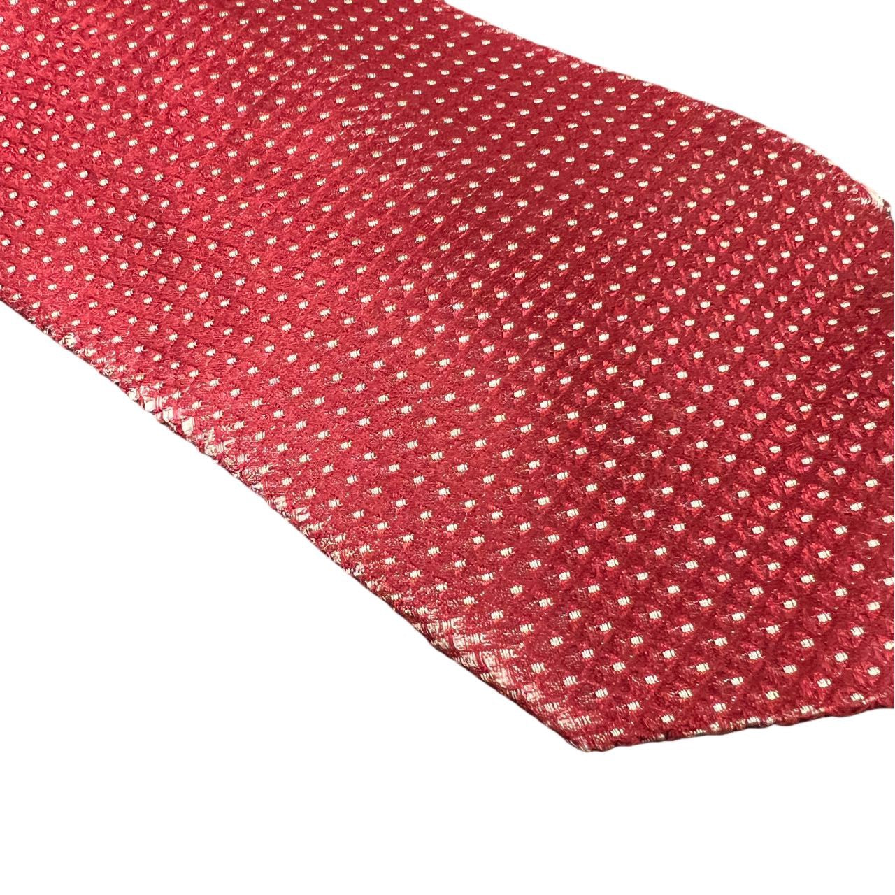 GIORGIO ARMANI tie, red-toned, with tag