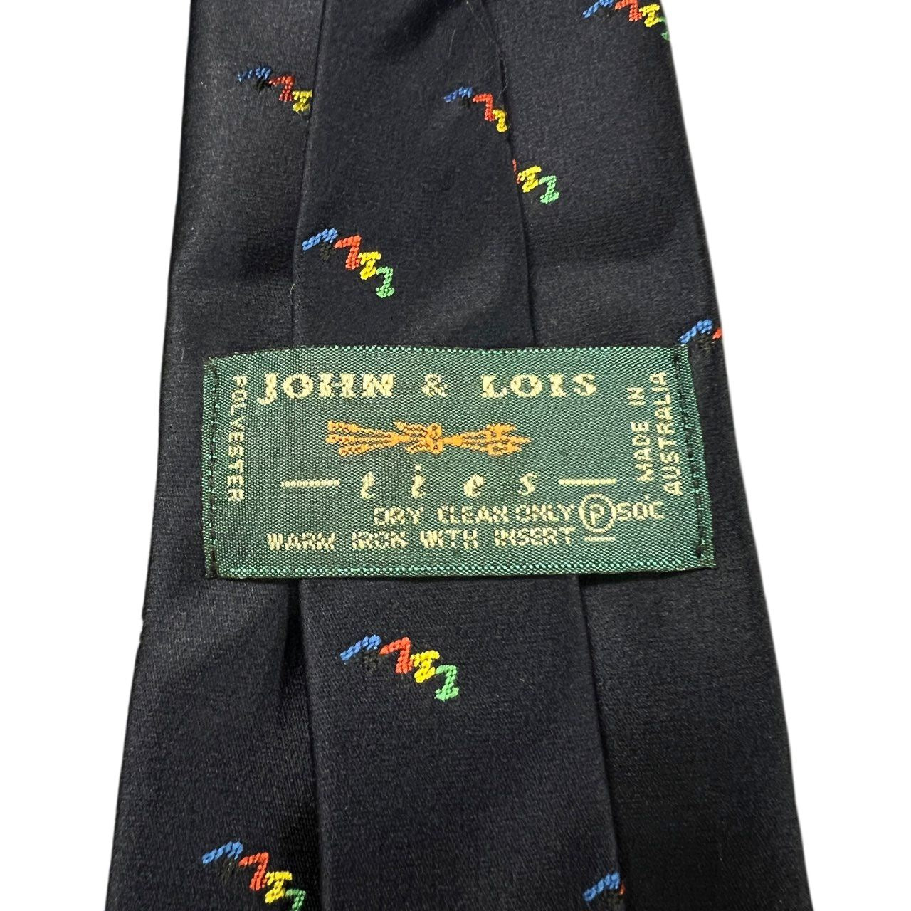 John & Lois Sydney 2000 Olympic Games tie, navy blue, polyester, with tag