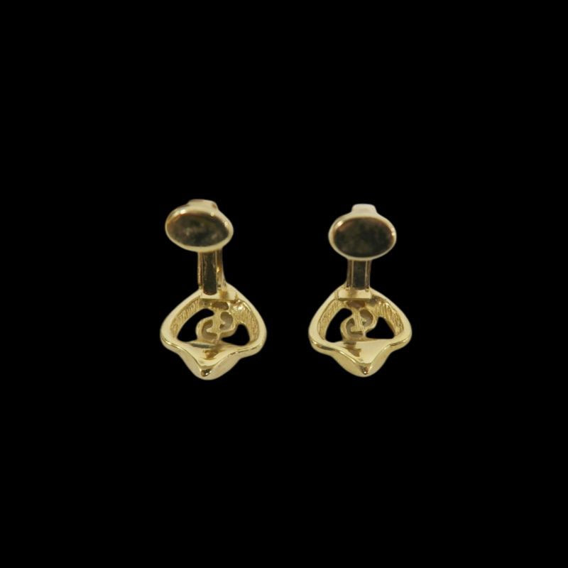 DIOR Earrings, Gold Hardware, Clip-On, Alloy