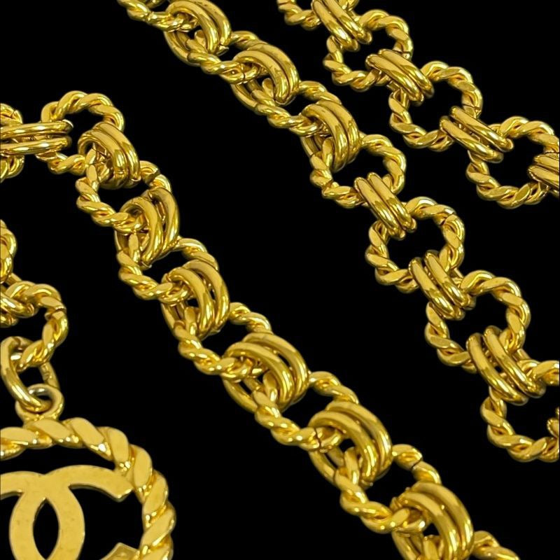 CHANEL Coco Mark Chain Belt, Gold-Plated Alloy, Sweater Chain, Waist Chain, Necklace
