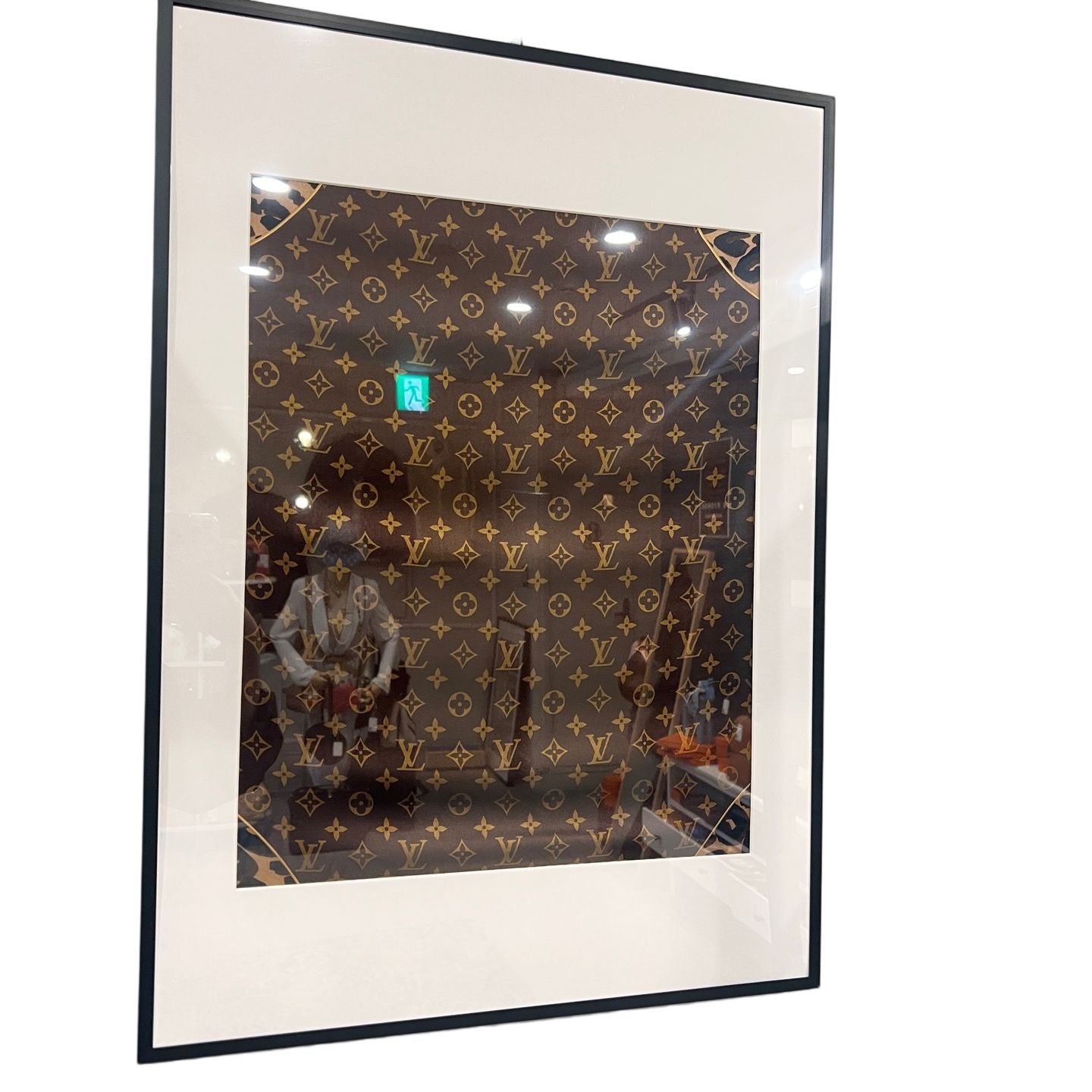LOUIS VUITTON Monogram Trunk Scarf, Leopard, Brown, B-Rank