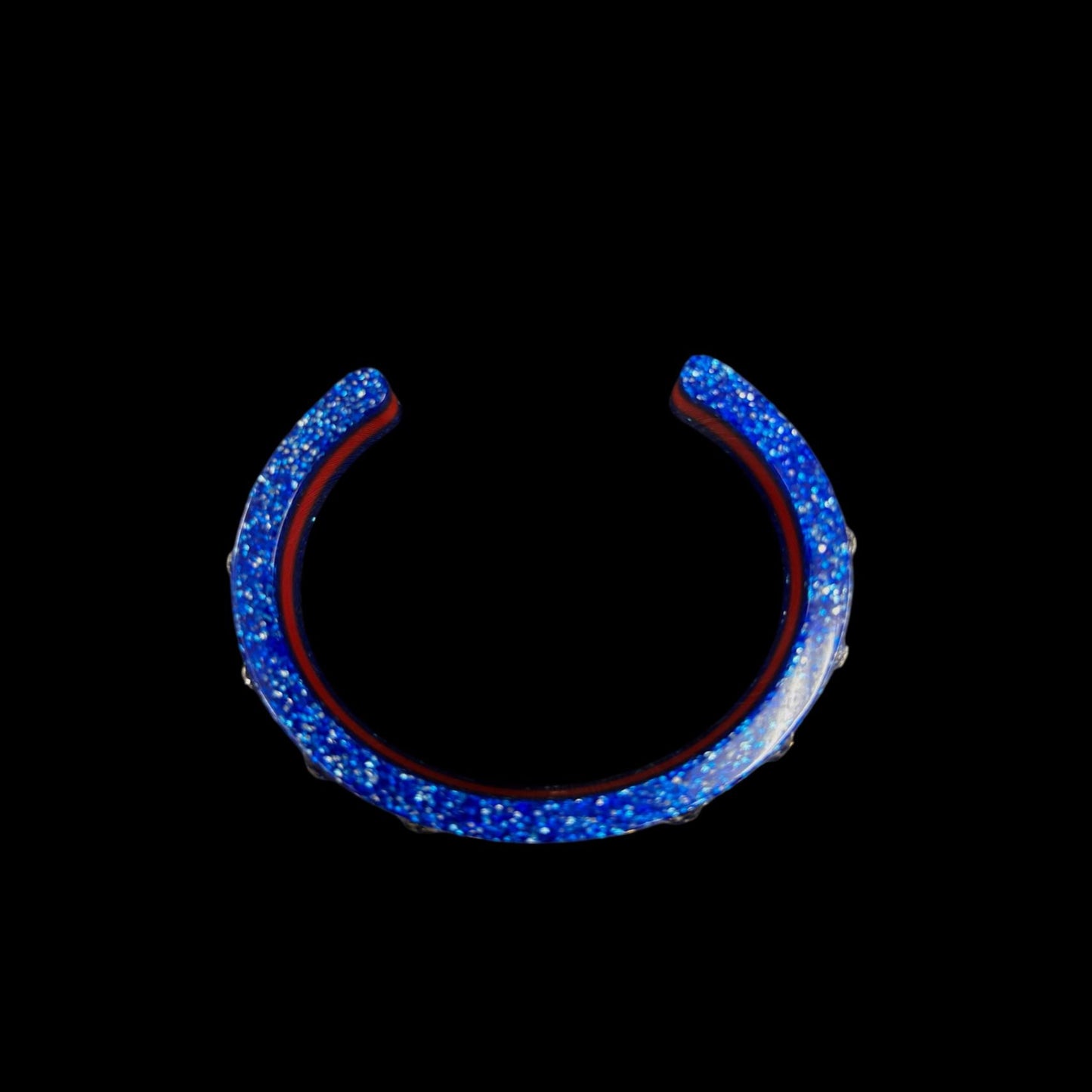 GUCCI Bangle, Bee, Rhinestone, Blue & Red, Bracelet