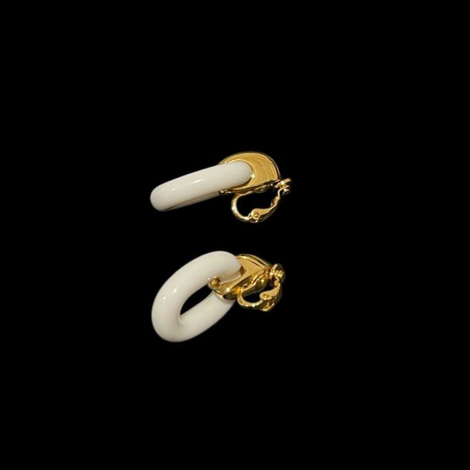 Saint Laurent (YSL) music note design brooch, silver-plated
