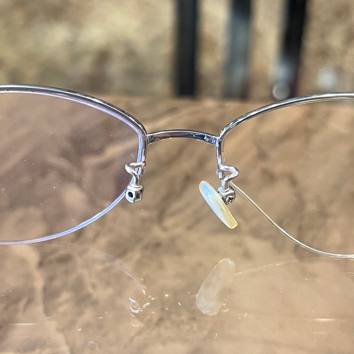 Gucci eyeglasses, brown, resin frame, with case