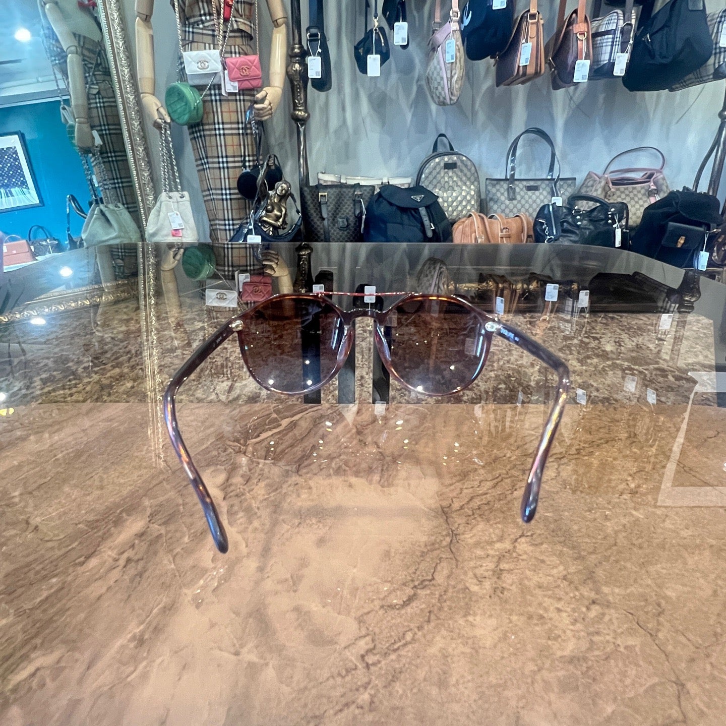 Armani sunglasses, brown, resin lens