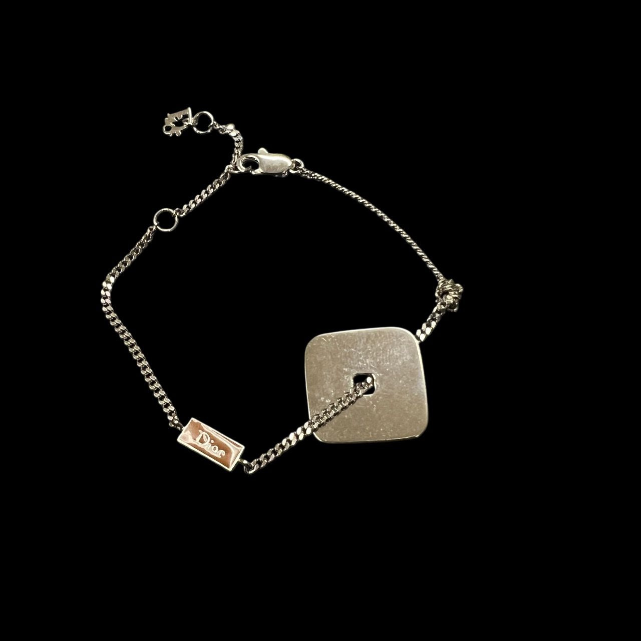 DIOR silver-plated bracelet, with box and dust bag