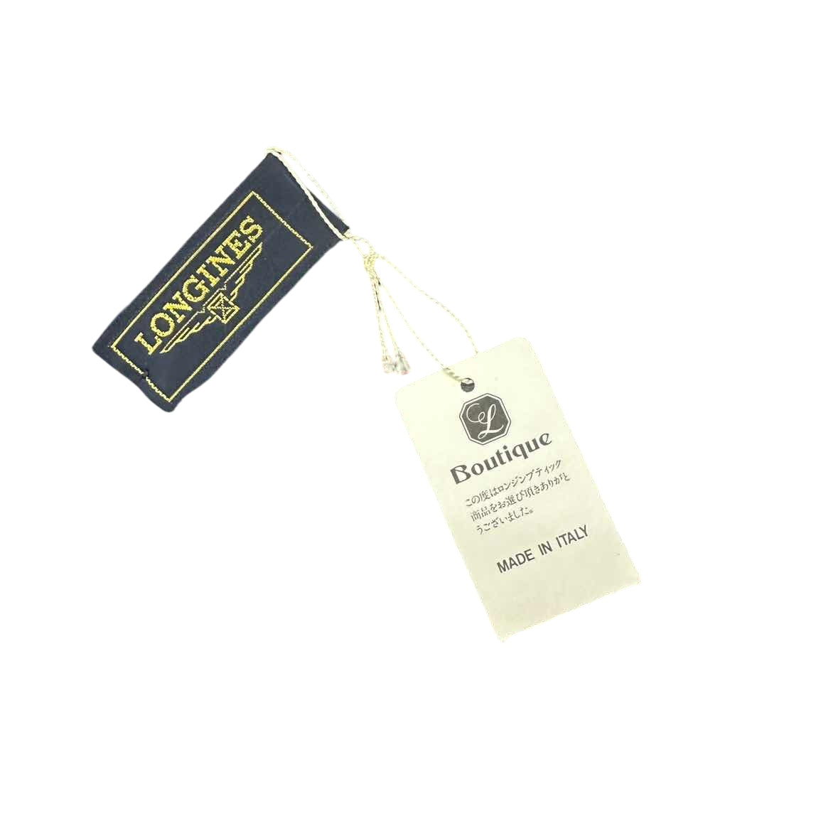 LONGINES Silk Tie, Grey Base with Small Floral Motif and Dot Pattern