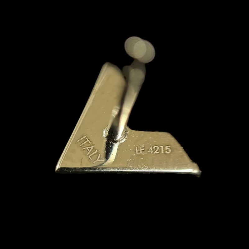 LOUIS VUITTON Earrings Essential V Accessory Silver Metal V Motif Box ・Dust Bag