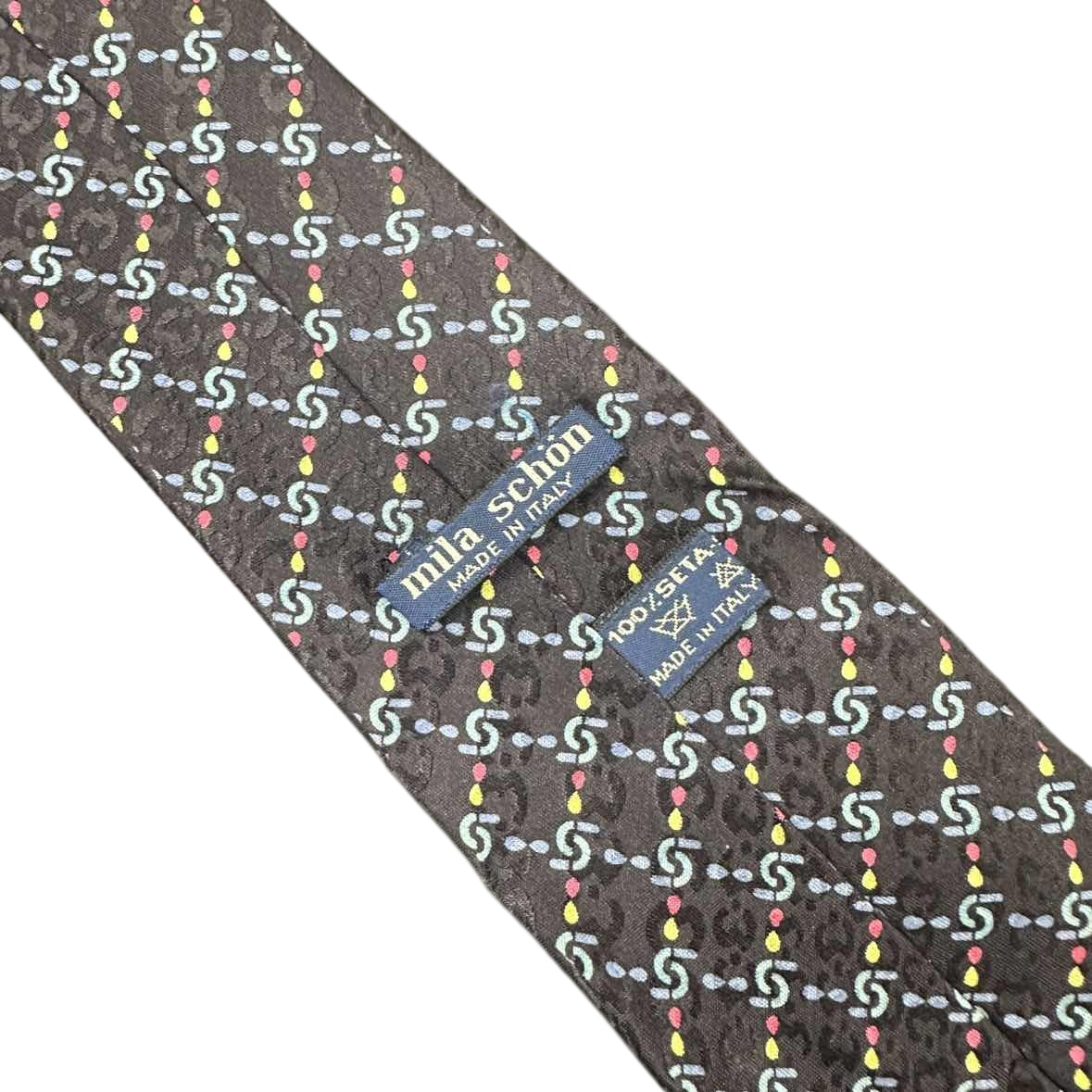 MILA SCHON tie, navy, with tag