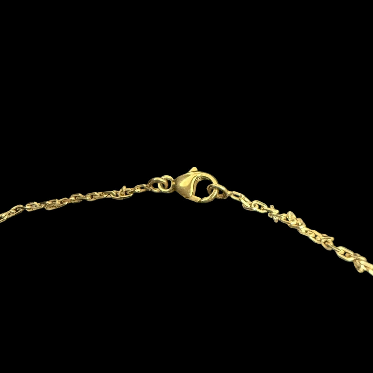HERMES Gold Alloy Pig Nose Pendant Necklace With Gold Hardware