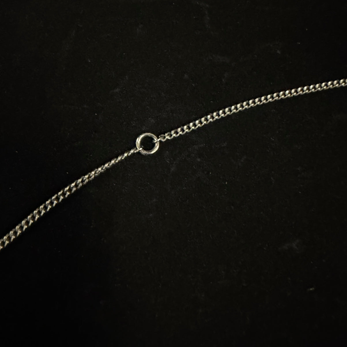 CHANEL Black Alloy Openwork Double CC Pendant Necklace