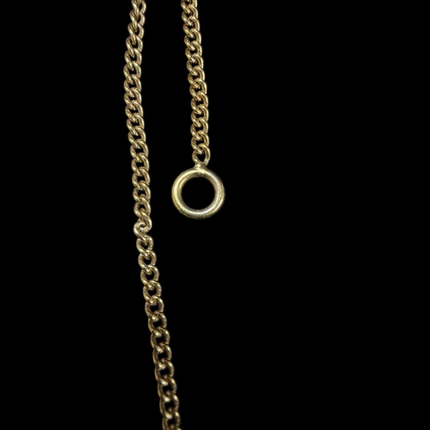 CHANEL CC Logo Pink Base Full Rhinestone Inlay Necklace Gold Tone Metal Thin Chain Adjustable Clasp Elegant Sparkling Classic Vintage Design