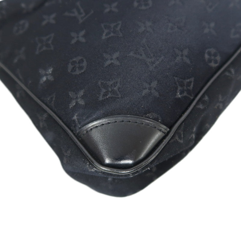 Louis Vuitton (LV) Little Boulogne, Black Denim Canvas, Horn-shaped Shoulder Bag