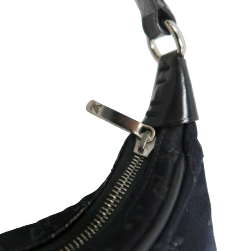Louis Vuitton (LV) Little Boulogne, Black Denim Canvas, Horn-shaped Shoulder Bag