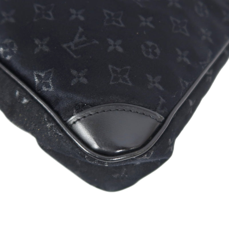 Louis Vuitton (LV) Little Boulogne, Black Denim Canvas, Horn-shaped Shoulder Bag