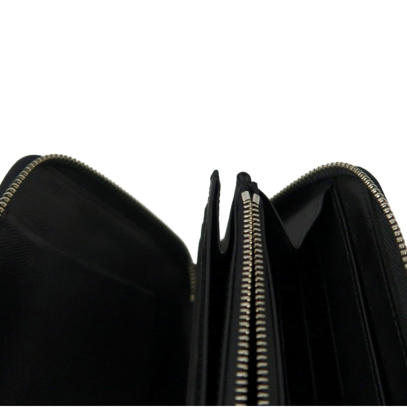 LOUIS VUITTON Epi Long Wallet, Black, LV Black Epi Leather Long Wallet