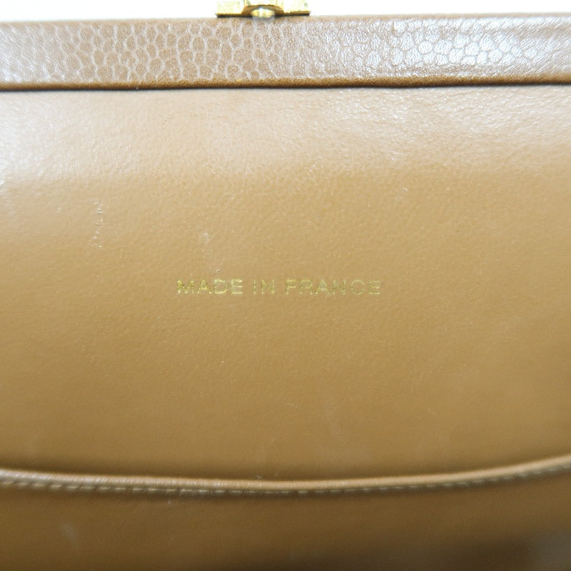 CHANEL Quilted 2-Way Handbag, Caviar Leather, Brown, Gold-Tone Hardware