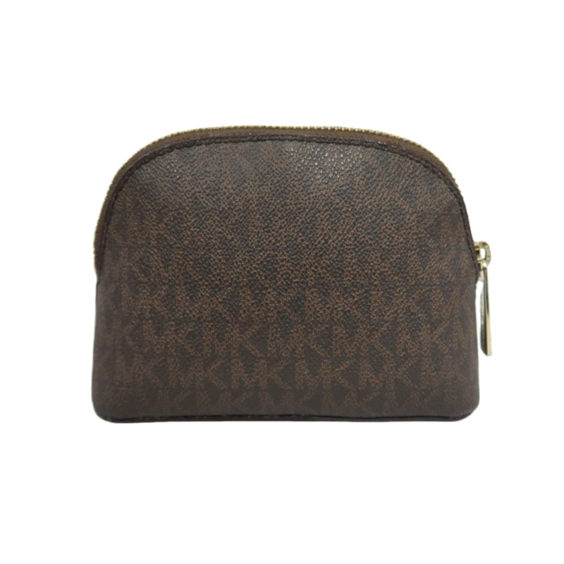 MICHAEL KORS Brown Signature Canvas Coin Purse