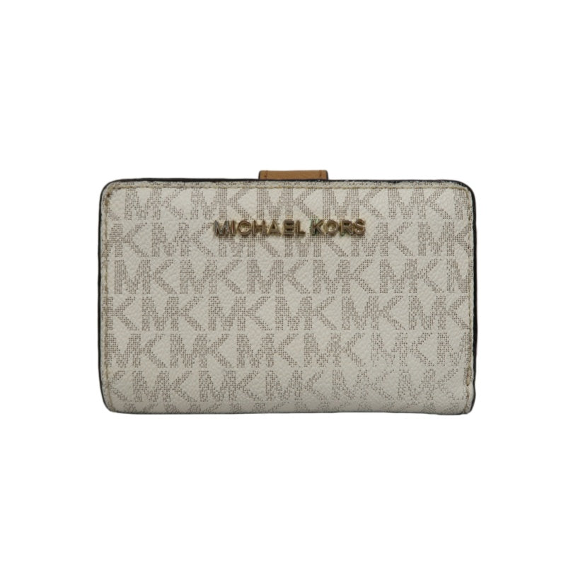 MICHAEL KORS White Signature PVC Wallet
