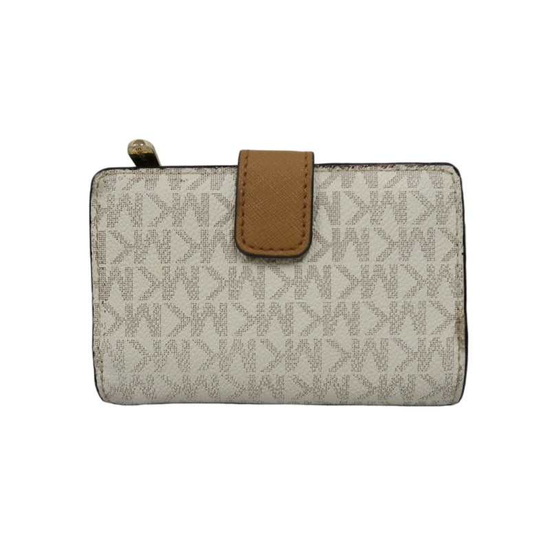 MICHAEL KORS White Signature PVC Wallet