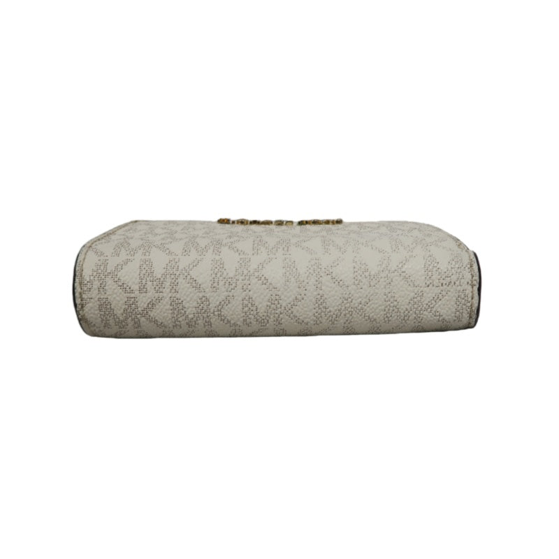 MICHAEL KORS White Signature PVC Wallet