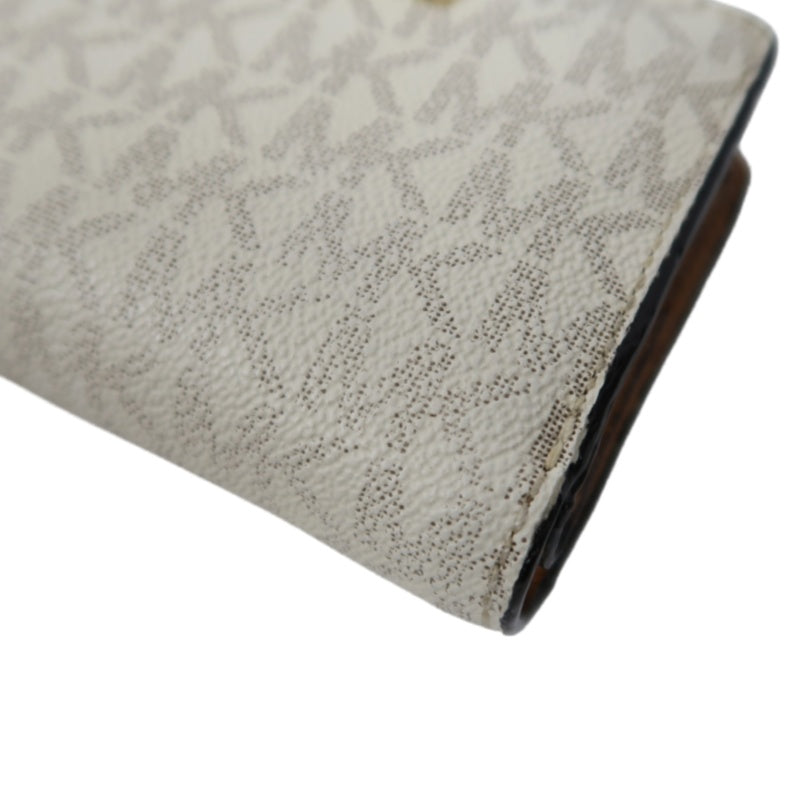 MICHAEL KORS White Signature PVC Wallet