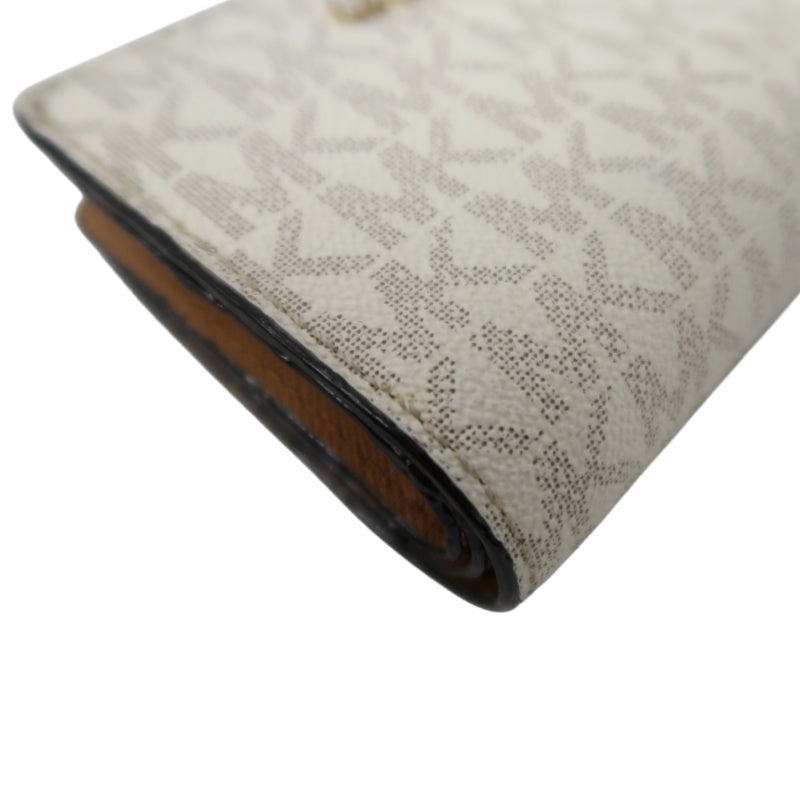 MICHAEL KORS White Signature PVC Wallet