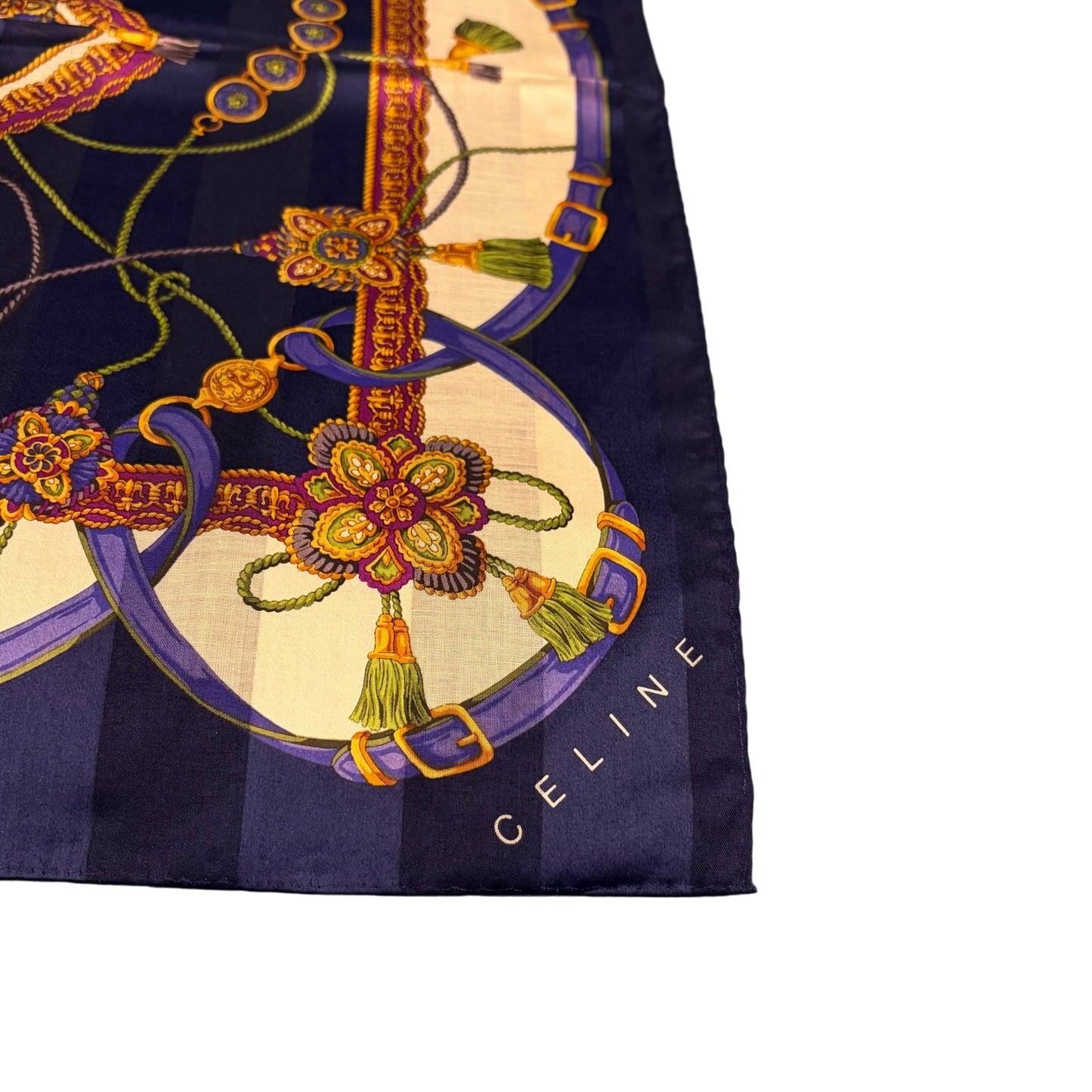 CELINE Silk scarf  Set2 with Box