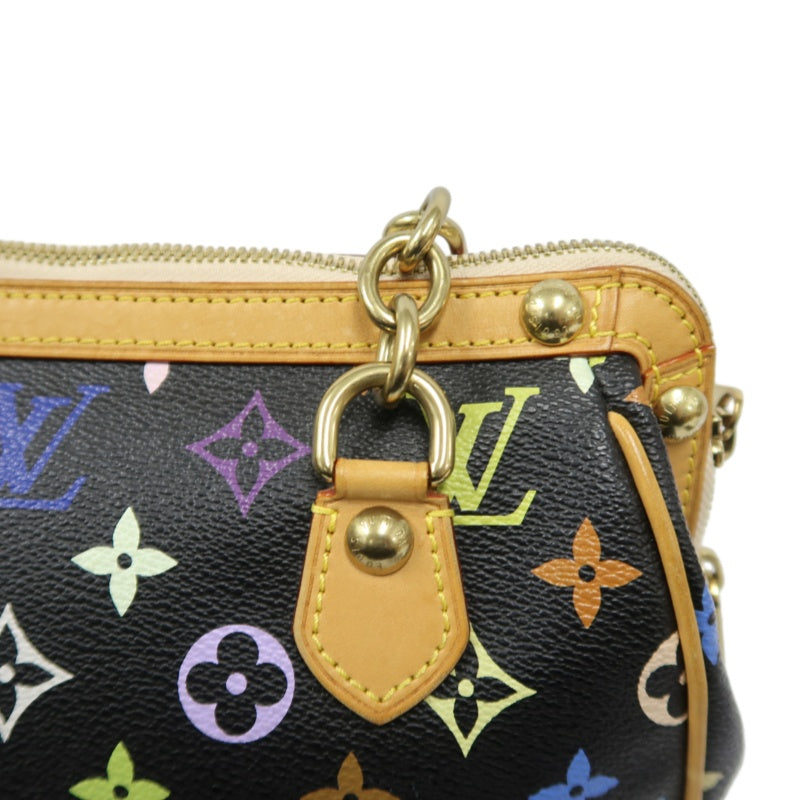 LOUIS VUITTON (LV) Multicolor Graceful Handbag, Black Tri-Color PVC, Peacock Limited Edition