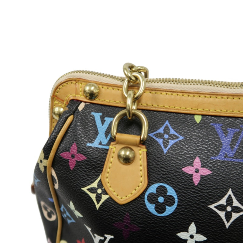 LOUIS VUITTON (LV) Multicolor Graceful Handbag, Black Tri-Color PVC, Peacock Limited Edition