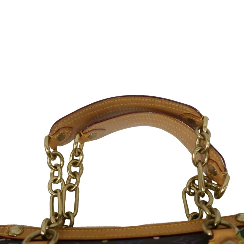 LOUIS VUITTON (LV) Multicolor Graceful Handbag, Black Tri-Color PVC, Peacock Limited Edition