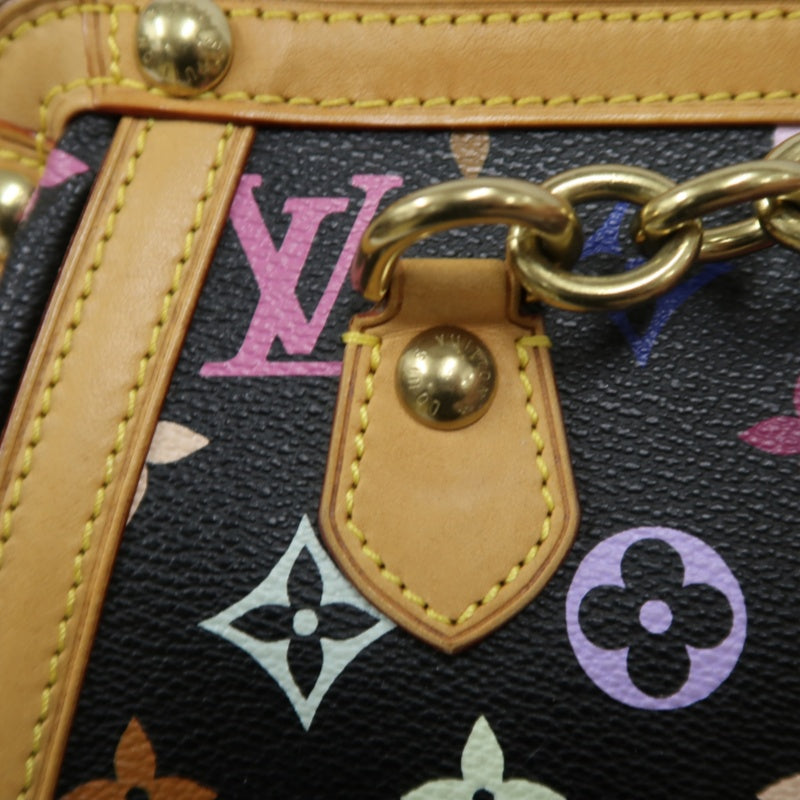 LOUIS VUITTON (LV) Multicolor Graceful Handbag, Black Tri-Color PVC, Peacock Limited Edition