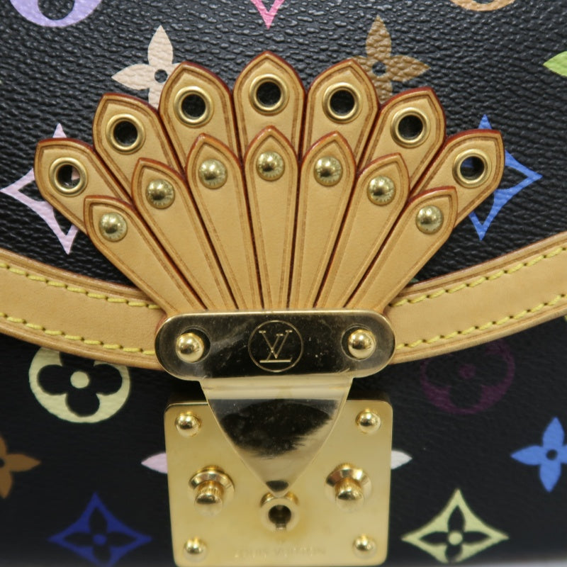 LOUIS VUITTON (LV) Multicolor Graceful Handbag, Black Tri-Color PVC, Peacock Limited Edition
