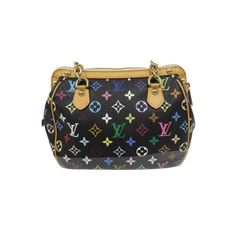 LOUIS VUITTON (LV) Multicolor Graceful Handbag, Black Tri-Color PVC, Peacock Limited Edition
