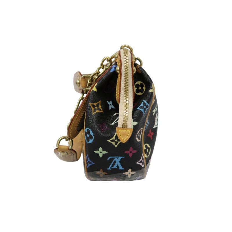 LOUIS VUITTON (LV) Multicolor Graceful Handbag, Black Tri-Color PVC, Peacock Limited Edition