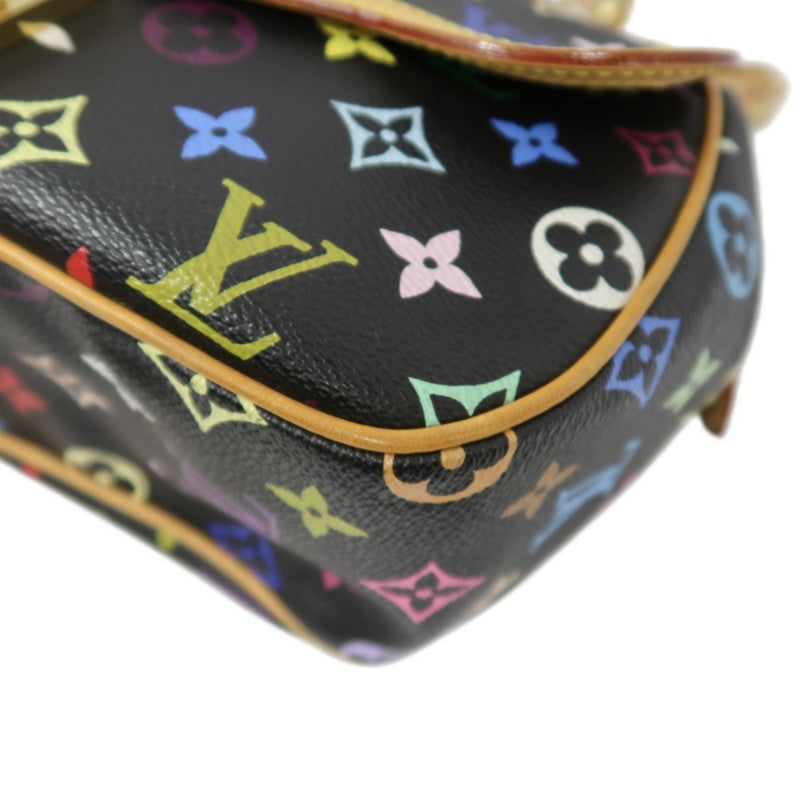 LOUIS VUITTON (LV) Multicolor Graceful Handbag, Black Tri-Color PVC, Peacock Limited Edition