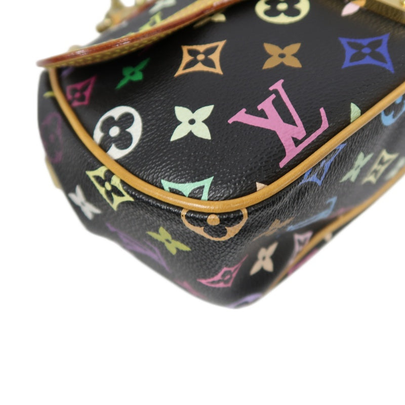 LOUIS VUITTON (LV) Multicolor Graceful Handbag, Black Tri-Color PVC, Peacock Limited Edition