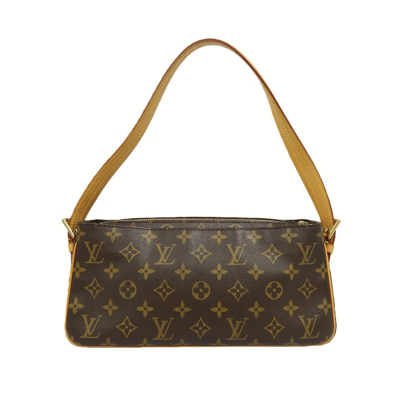 Louis Vuitton Vivacite Monogram Handbag Brown LV Monogram PVC Camel Shoulder Bag