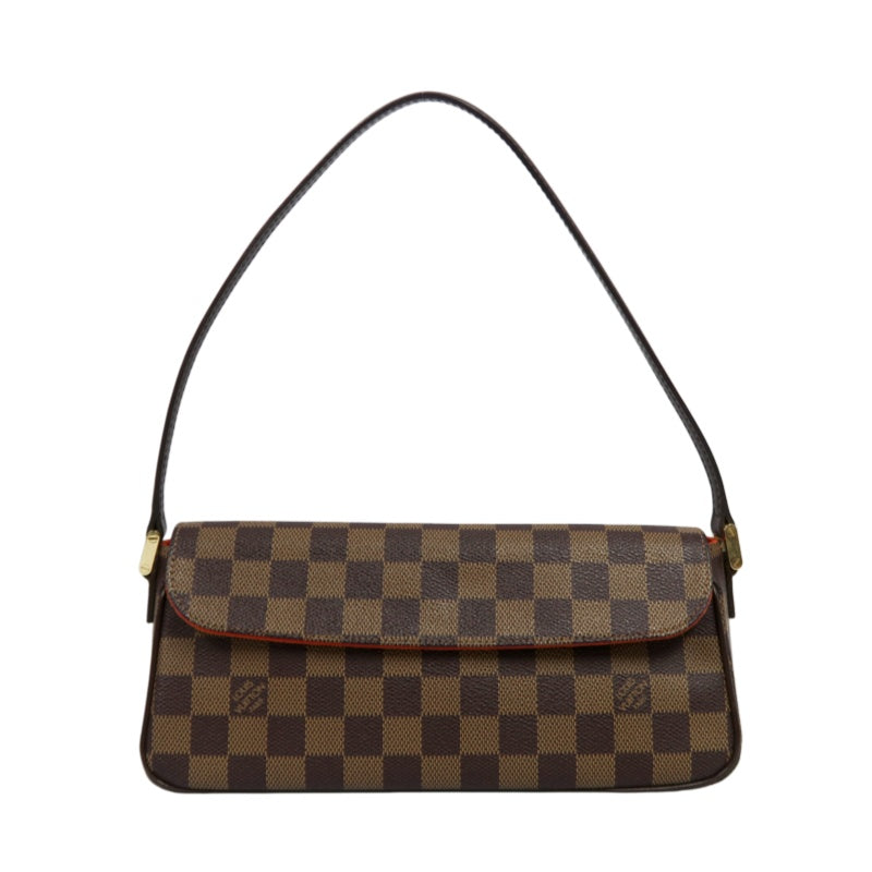 LOUIS VUITTON Damier Recoleta Handbag, Brown, Omotesando Box