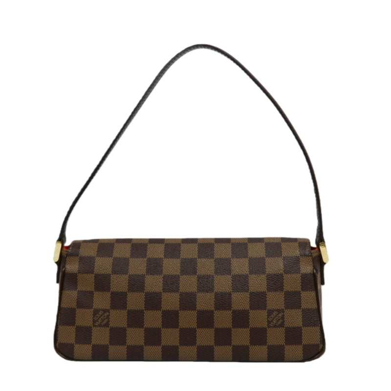 LOUIS VUITTON Damier Recoleta Handbag, Brown, Omotesando Box