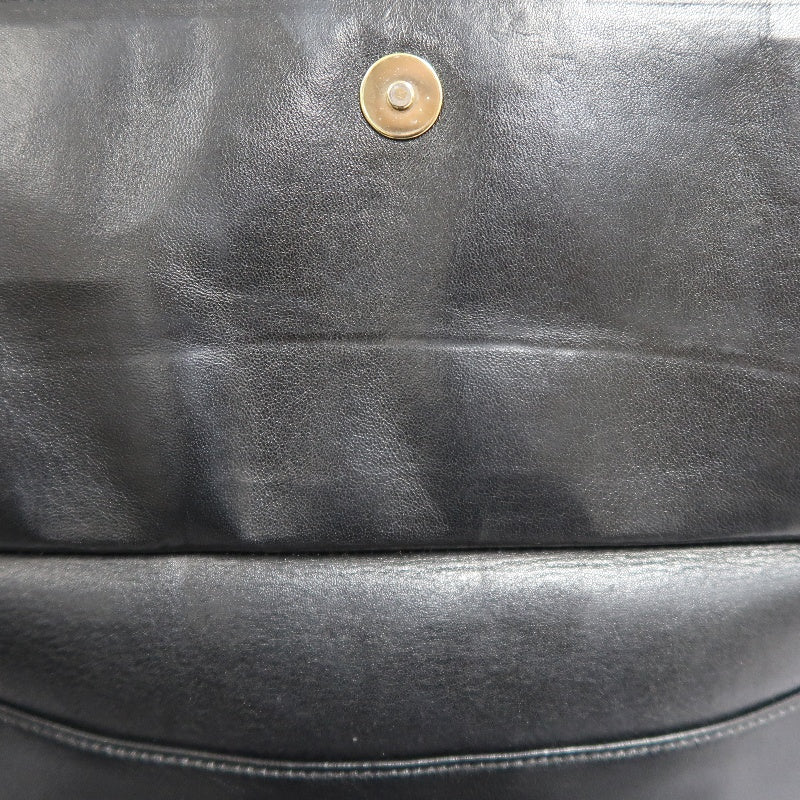 CHANEL Coco Mark Shoulder Bag, Lambskin, Black, Gold-Tone Hardware   CHANEL Black Calfskin Leather Gold Ball Tassel Flap Crossbody Bag