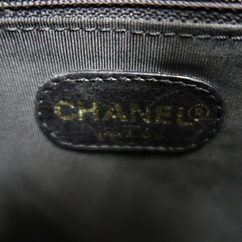 CHANEL Tote Bag Caviar Skin Black Gold Hardware CHANEL Black Calfskin Leather Tote Shoulder Bag