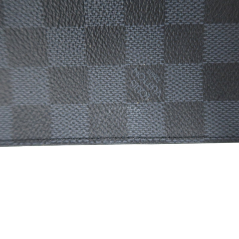 Louis Vuitton (LV) Damier Cobalt Pochette Phone, America's Cup 201 Shoulder Pouch, Blue-Black Color Block, Limited Edition, Includes Dust Bag, Box, Manual & Authentication Card (Men's Style)