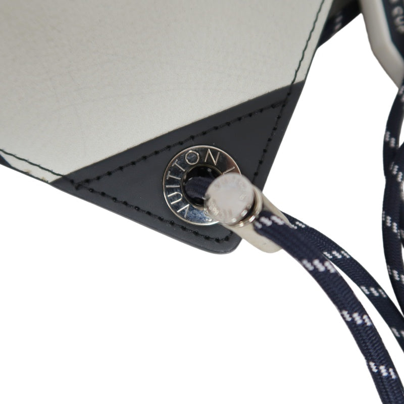 Louis Vuitton (LV) Damier Cobalt Pochette Phone, America's Cup 201 Shoulder Pouch, Blue-Black Color Block, Limited Edition, Includes Dust Bag, Box, Manual & Authentication Card (Men's Style)