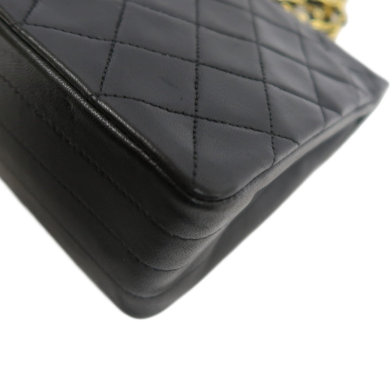 CHANEL Matelasse Cf Flap Shoulder Bag Caviar Leather Black Gold Hardware