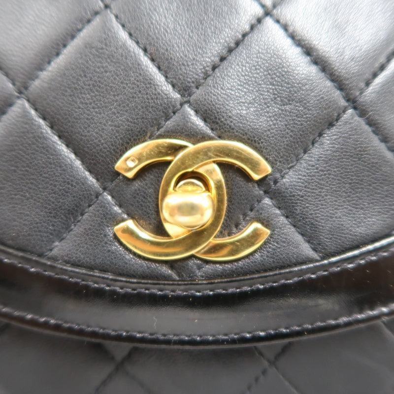 CHANEL Matelasse Cf Flap Shoulder Bag Caviar Leather Black Gold Hardware